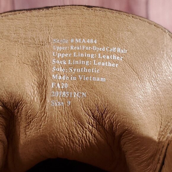 Madewell Womens Size 9 The Wren Boots Painted Leopard Calf Hair Lace Up MA484 - Picture 16 of 16